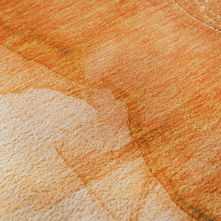 Premium Machine Washable Mayfield AMF507 Orange 10' x 14' Rug