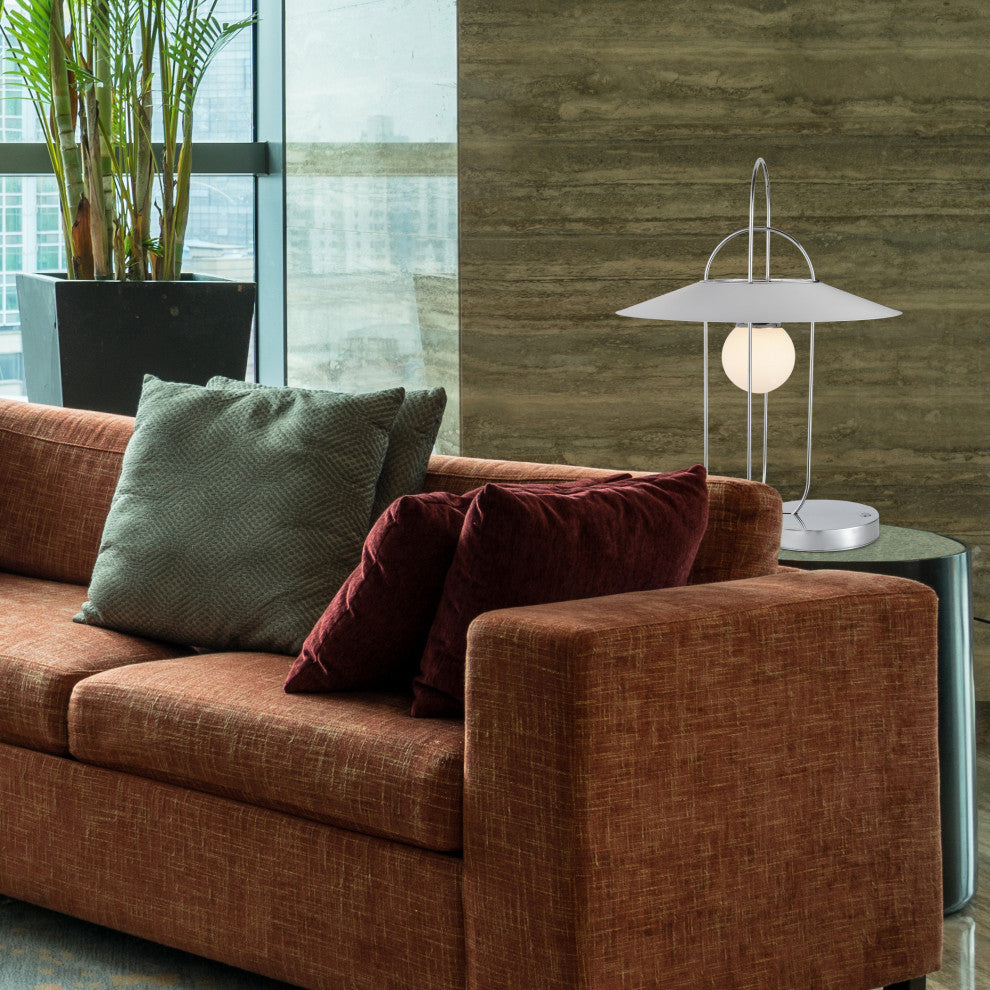 Lyra 24" ETL Certified Integrated LED Table Lamp, Chrome