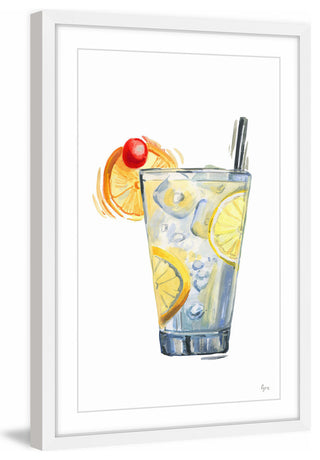 "Le Temps d'un Verre" Framed Painting Print, 30"x45"