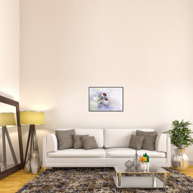 "Ladybirds" Framed Canvas Giclee by Ellen Van Deelen, 31x22"