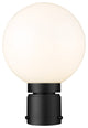 Zlite 597PHM-BK 1-Light Outdoor Post Mount Fixture, Opal