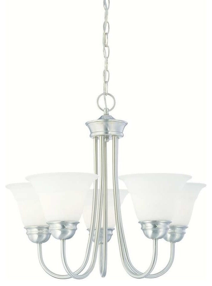 THOMAS LIGHTING SL805178 Bella Chandelier Brushed Nickel 5X100W