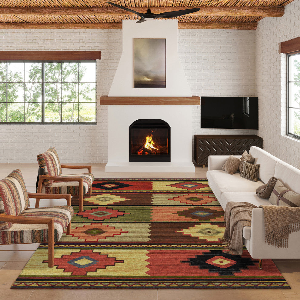Indoor/Outdoor Phoenix PH1 Canyon Machine Washable 8' x 10' Rug