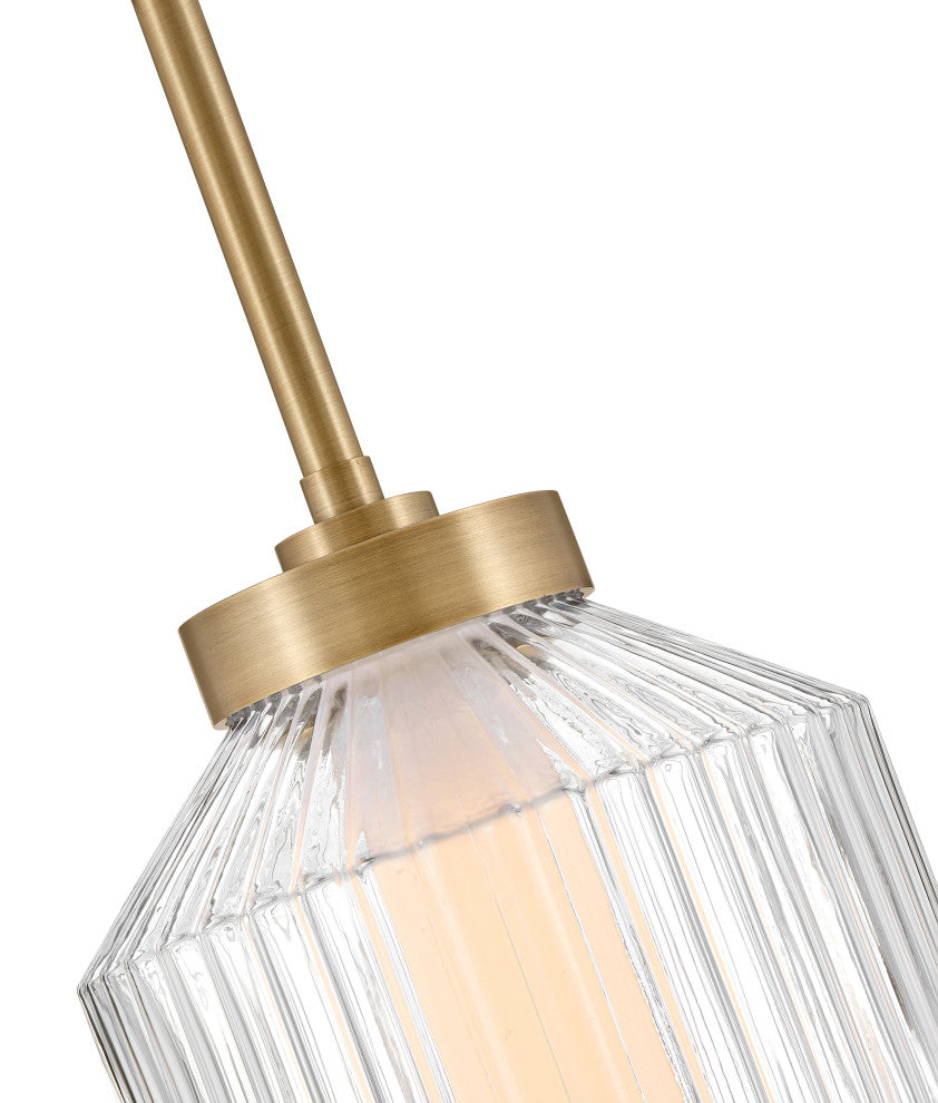 Fredrick Ramond Reign Small Led Convertible Pendant, Lacquered Brass
