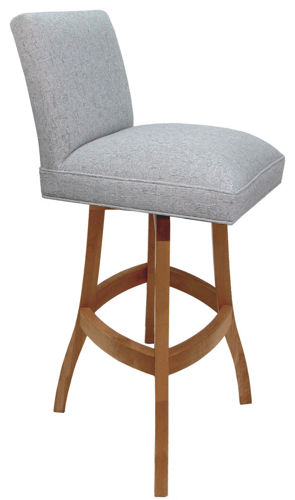 Swivel Wood Counter, Bar or Extra Tall Stool - Sommerville on S-Base, Hemsath Slate - Honey, 34"