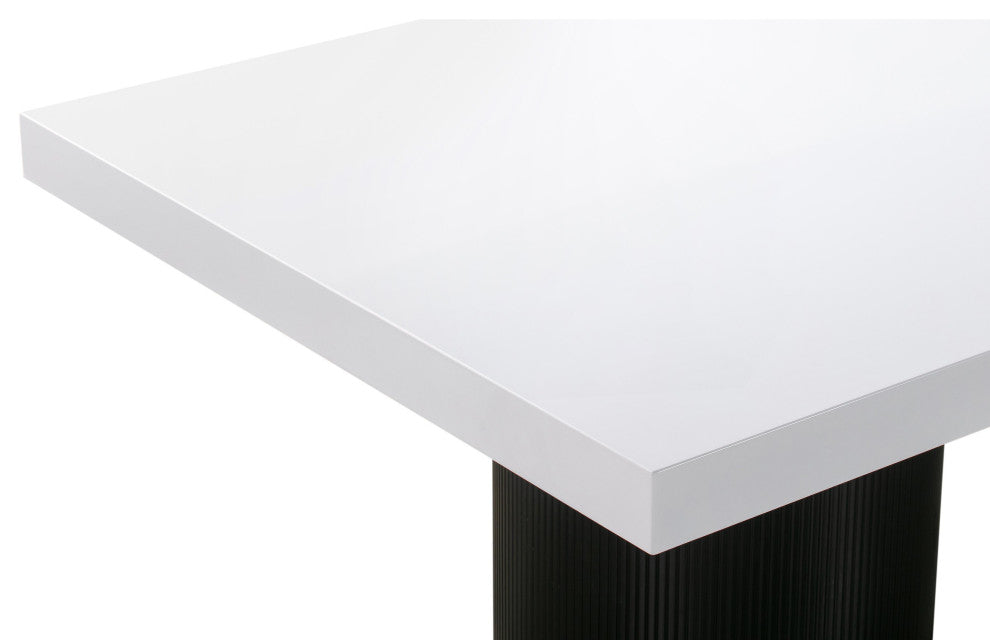 Nova White Lacquer Dining Table