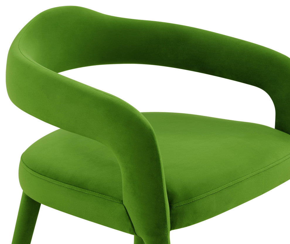 Lucia Green Velvet Dining Chair