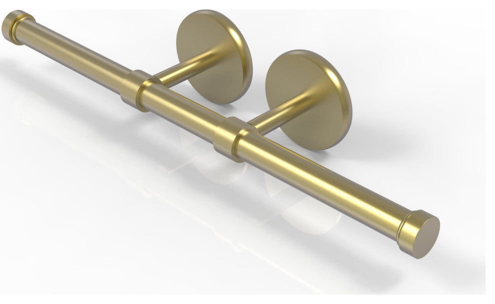 Prestige Skyline Double Roll Toilet Tissue Holder, Satin Brass