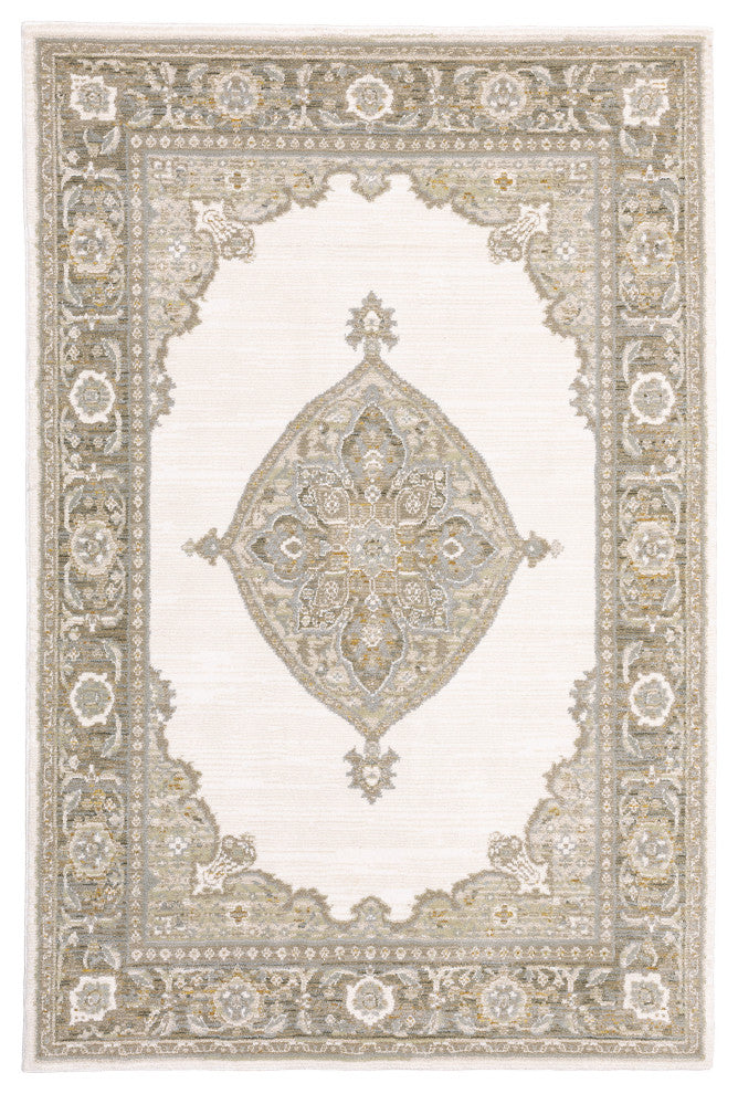 Oriental Weavers Andorra Beige/ Ivory Oriental Indoor Area Rug 3'3"X5'2"
