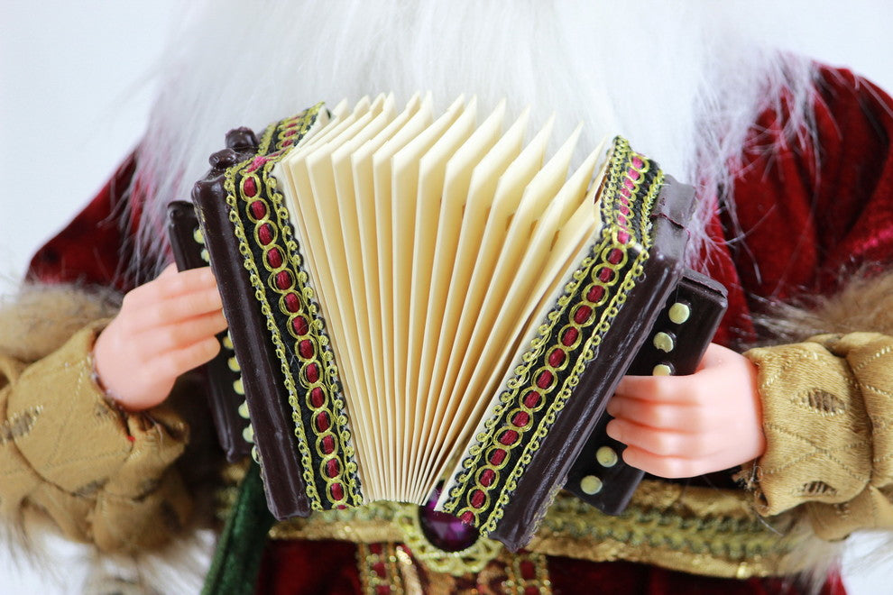18" Accordion Santa - Animated