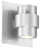 Barrel 6" LED Indoor & Outdoor Wall Light 3000K, Brushed Aluminum
