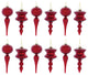 Glass Finial Drop Ornament, 12-Piece Set