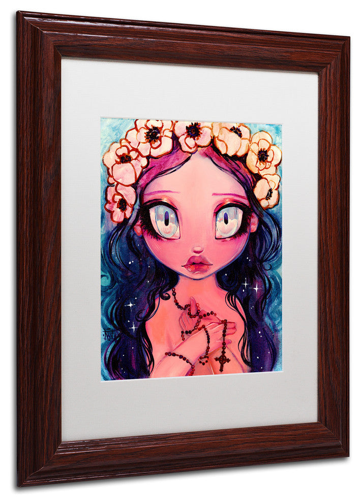 Natasha Wescoat 'Rosary' Art, Wood Frame, White Mat, 11x14