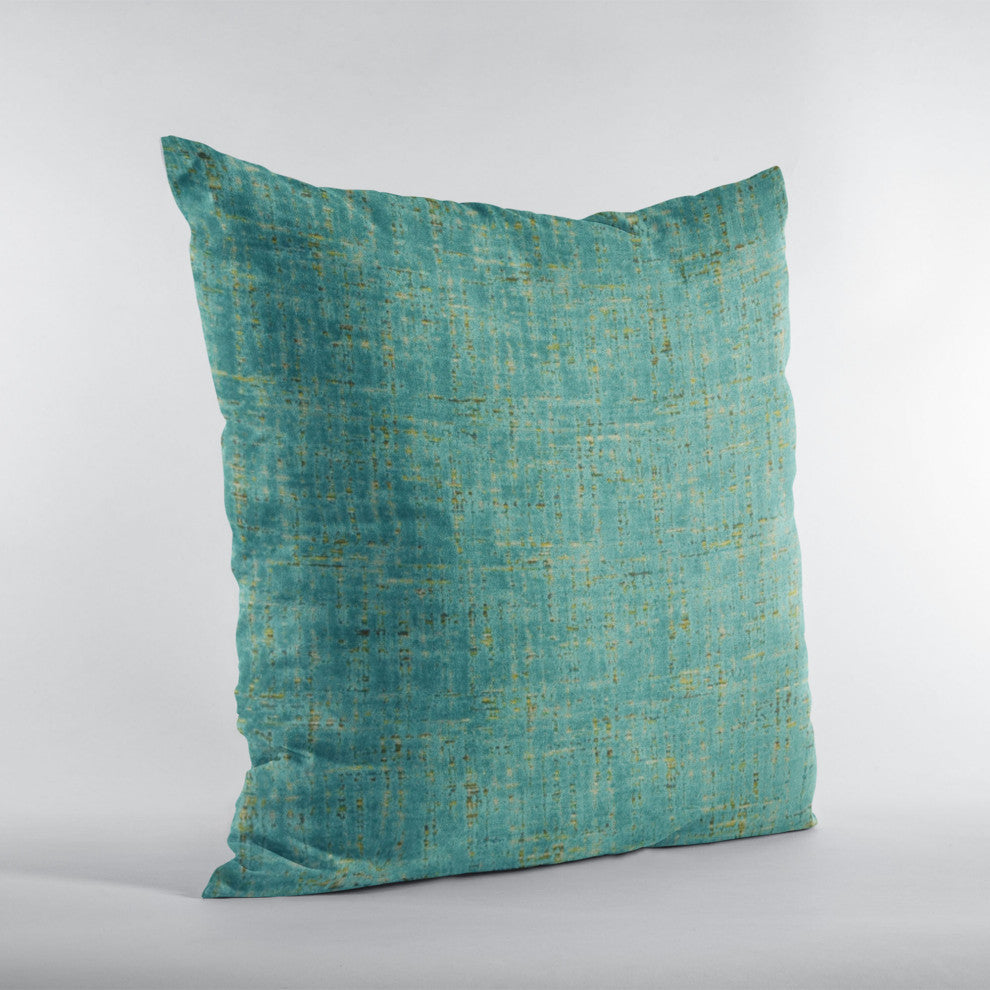Tourmaline New Planet Cut Velvet Luxury Throw Pillow, Double sided 20"x36" King