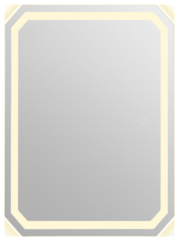 Luma Octogan Frameless LED Bathroom Vanity Mirror, 36"