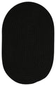 Colonial Mills Bristol WL05 Black Traditional Area Rug, Oval 4'x6'