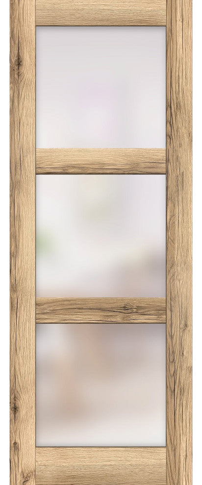 Slab Barn Door Panel 24 x 84 | Lucia 2552 Oak
