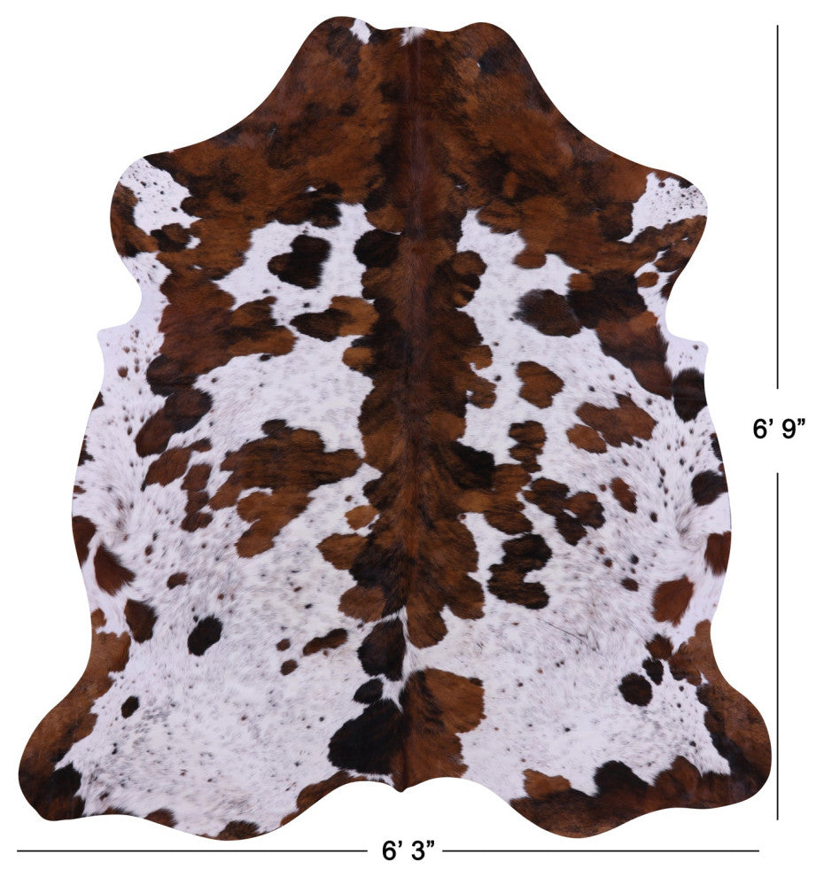 Natural Cowhide Rug 6' 9" X 6' 3" C2332