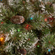 7' Mixed Spruce Hinged Artificial Christmas Tree, Pre-Lit Multi-Colored