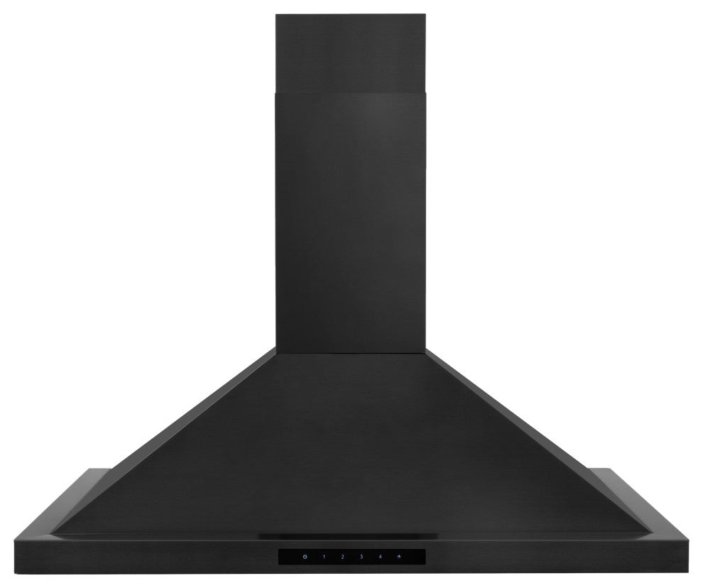 ZLINE 36" Range Hood, Black Stainless Steel With Set of 2 Charcoal Filters