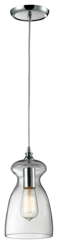 Menlow Park 1-Light Pendant, Polished Chrome