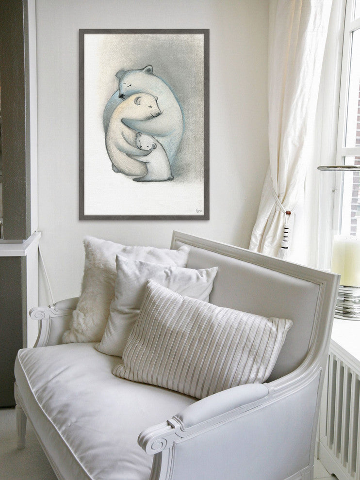 "Family Embrace" Framed Painting Print, 12"x18"
