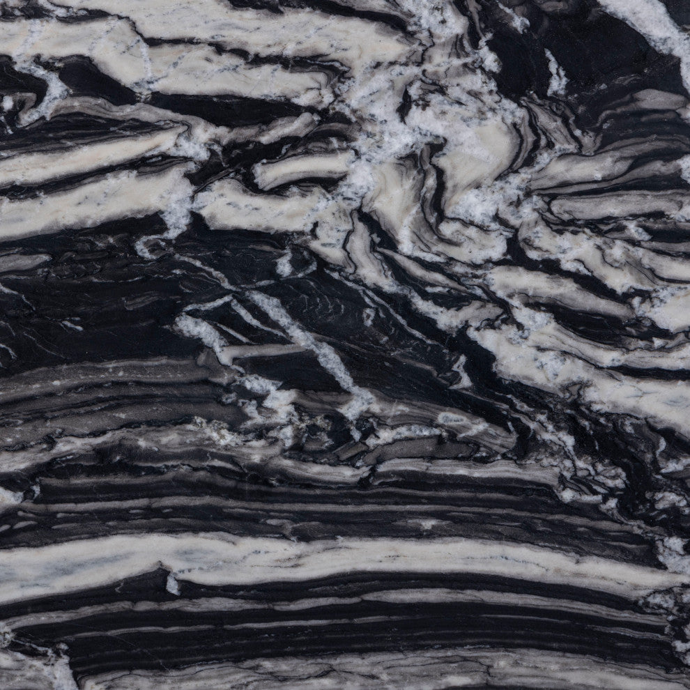 Formentera Marble Coffee Table, Black, End Table