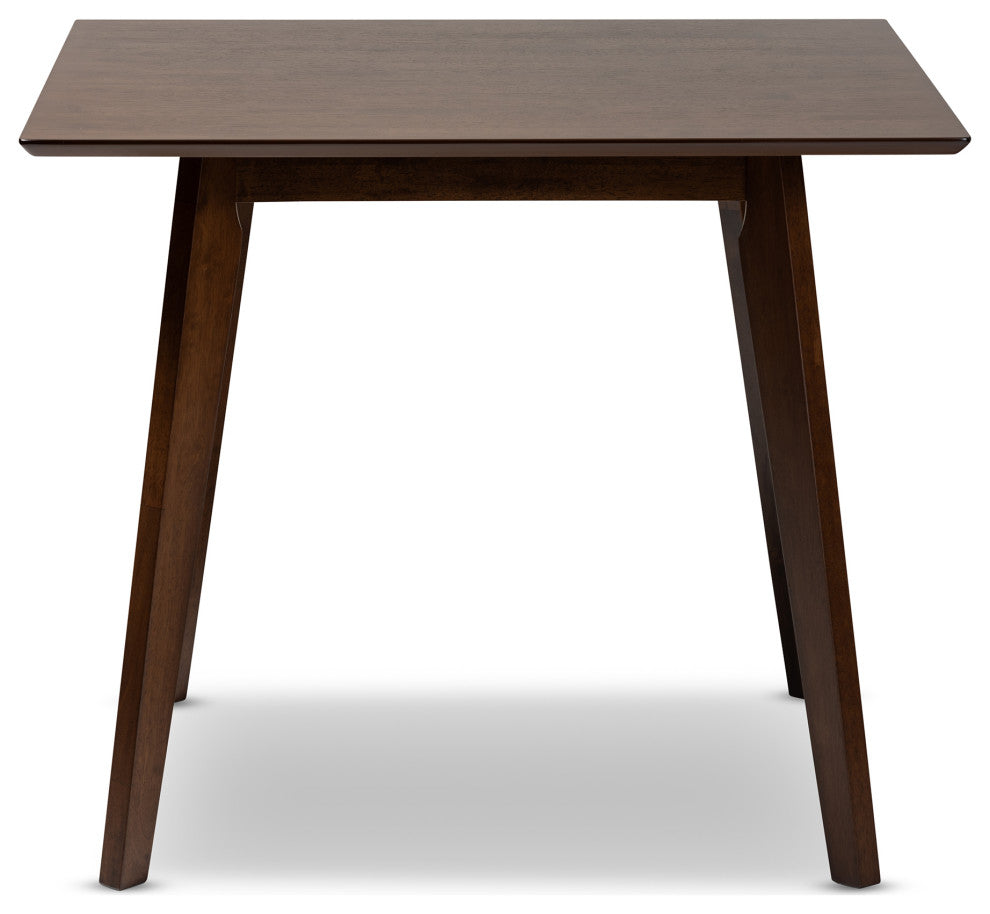 Pernille Modern Transitional Walnut Finished Square Wood Dining Table