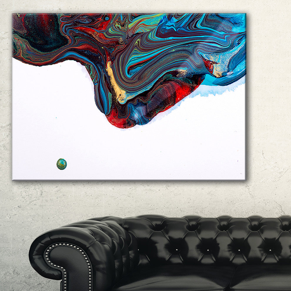 "Multi-Color Abstract Acrylic Paint Mix" Abstract Wall Artwork
