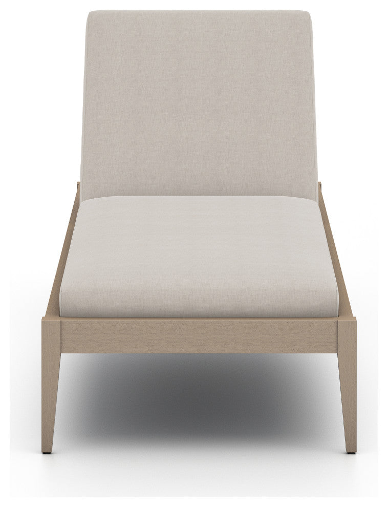 Sherwood Outdoor Chaise Lounge-Bwn/Stone