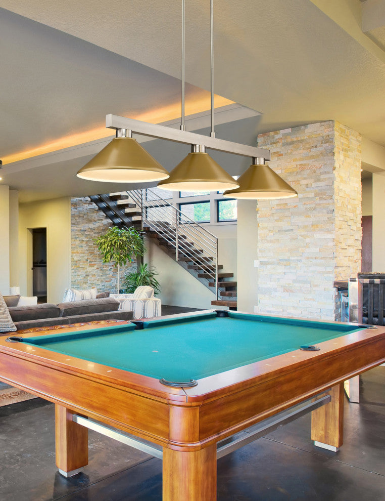 Z-Lite 152-MSG Cobalt 3 Light 46"W Billiard Chandelier - Matte Black