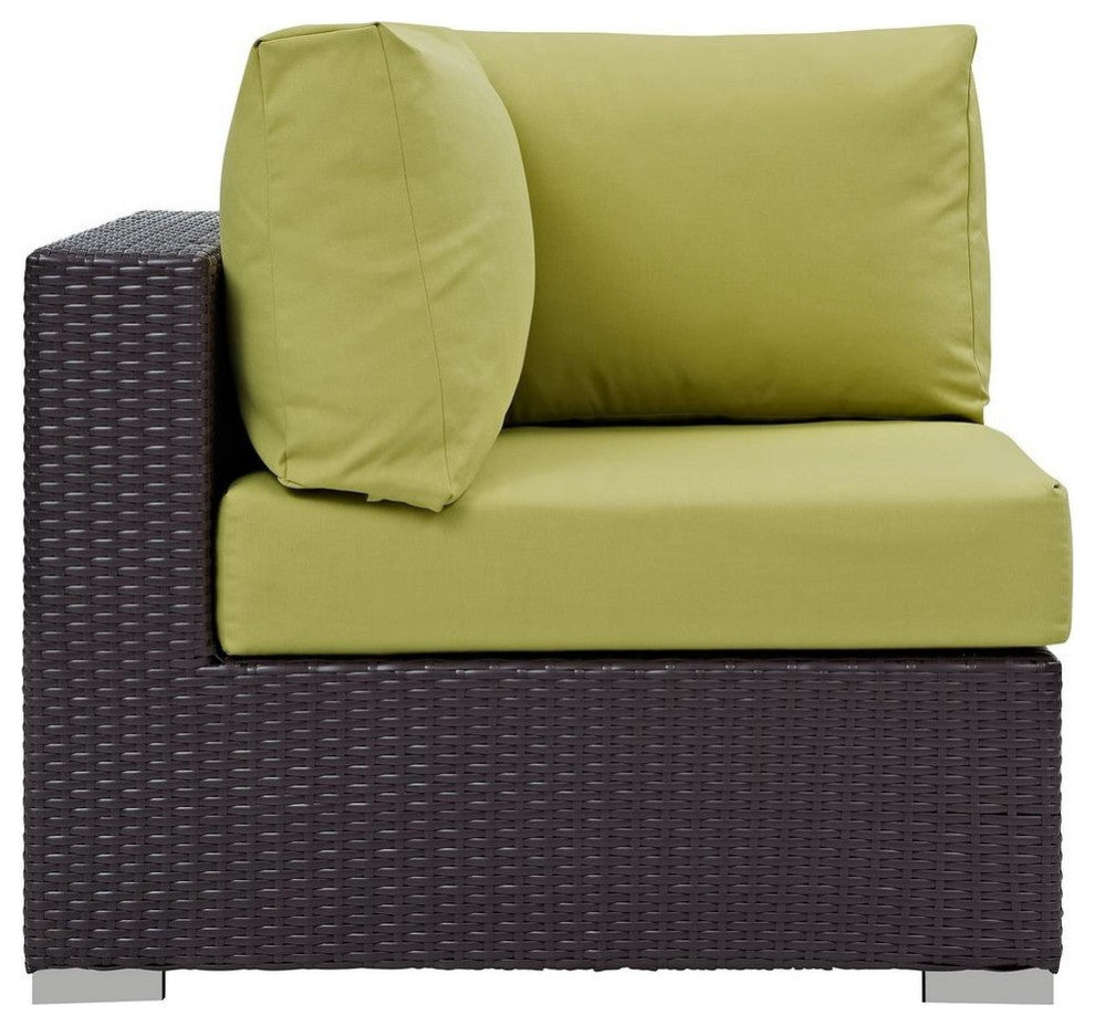 Espresso Peridot Convene Outdoor Patio Corner