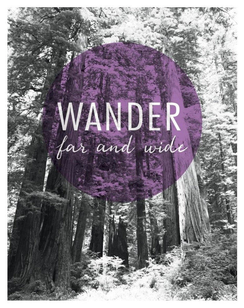 "Wander Far and Wide" Digital Paper Print by Laura Marshall, 22"x26"