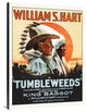 "Tumbleweeds - William S Hart,  1925" Canvas by Hollywood Photo Archive, 30x40"