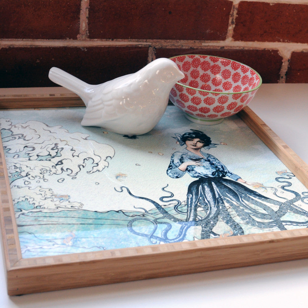 Belle13 Sea Fairy Square Tray, Medium