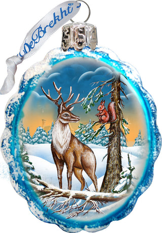 Scenic Glass Ornament Beach Bum, Set of 3