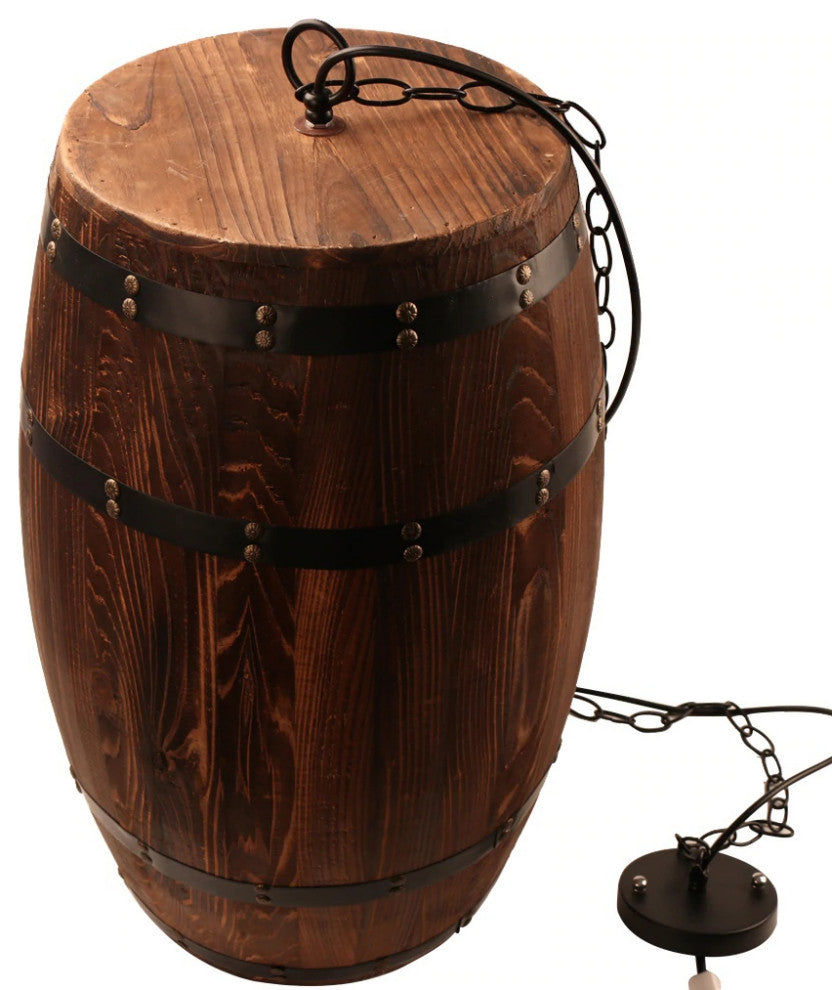 MIRODEMIÂ® Saint-Jean-Cap-Ferrat Wine Barrel Pendant Light for Restaurant, D13