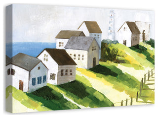 Coastal Town 24 x 16 Canvas Wall Art