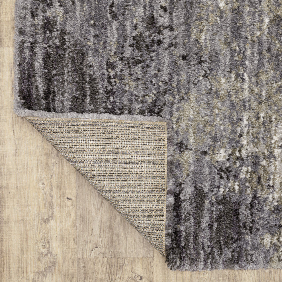 Ashton Abstract Shag Area Rug, 3.10X5.5