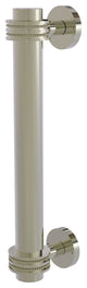 8" Door Pull With Dotted Accents, Polished Nickel