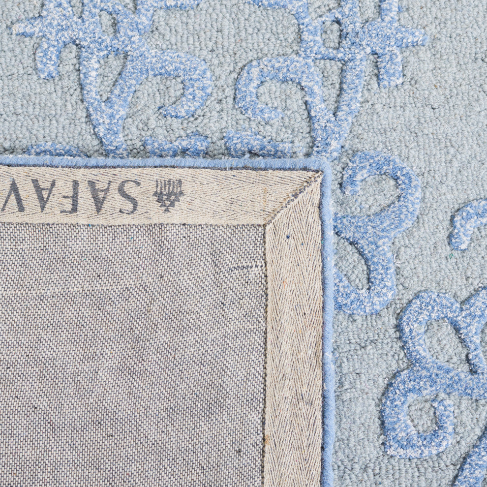 Safavieh Bella Bel127A Damask Rug, Blue, 2'6" X 4'0"