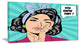 "Woman in Comic Style" Portrait Digital Art Canvas Print