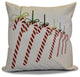 Candy Canes Pillow, Green, 26"x26"