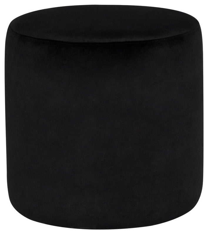 Robin Black Fabric Sofa Ottoman