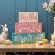 12"L Easter LED Lighted Wooden/Metal Block Word Sign