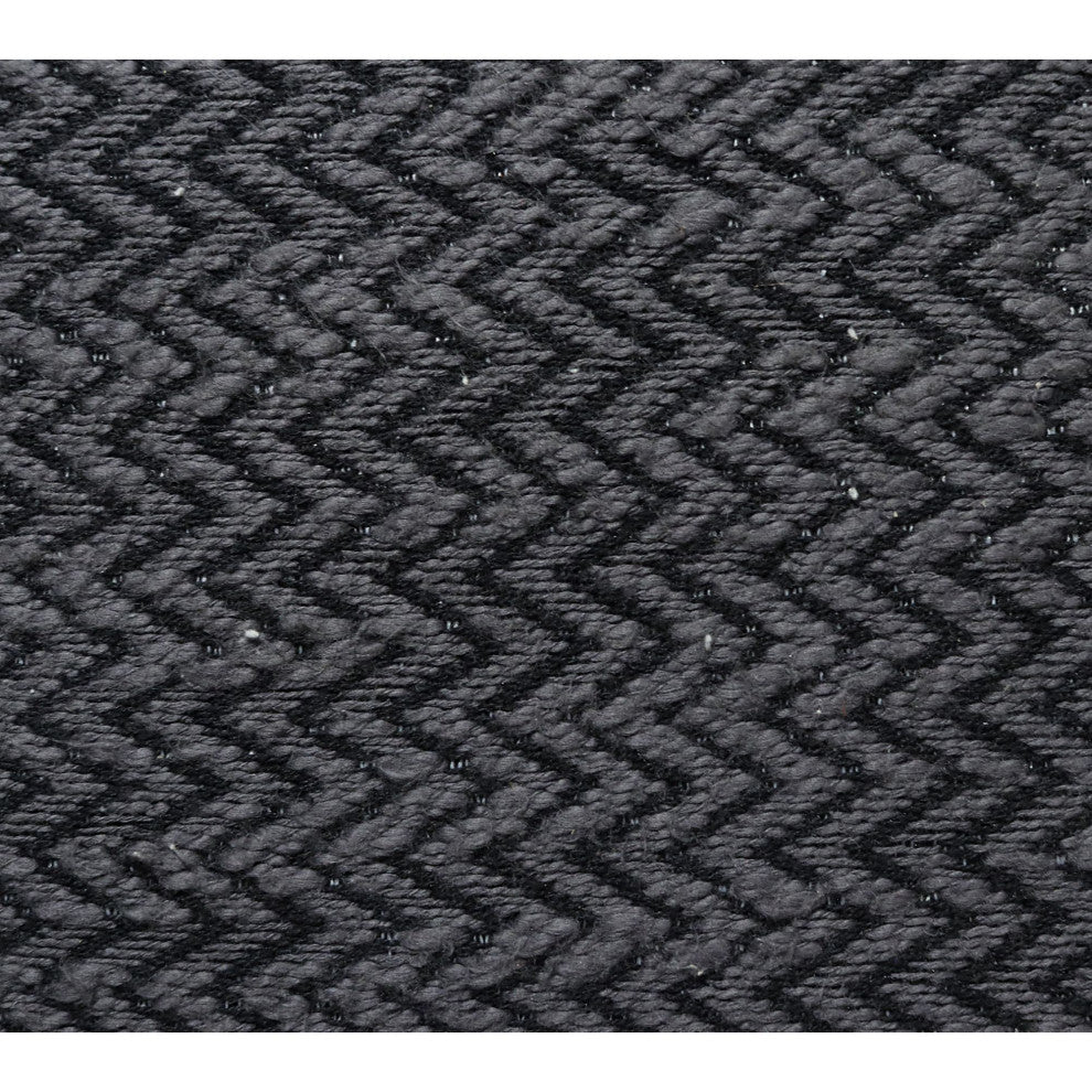 Grey Machine Woven Timberway Throw Pillow, 20" x 20"