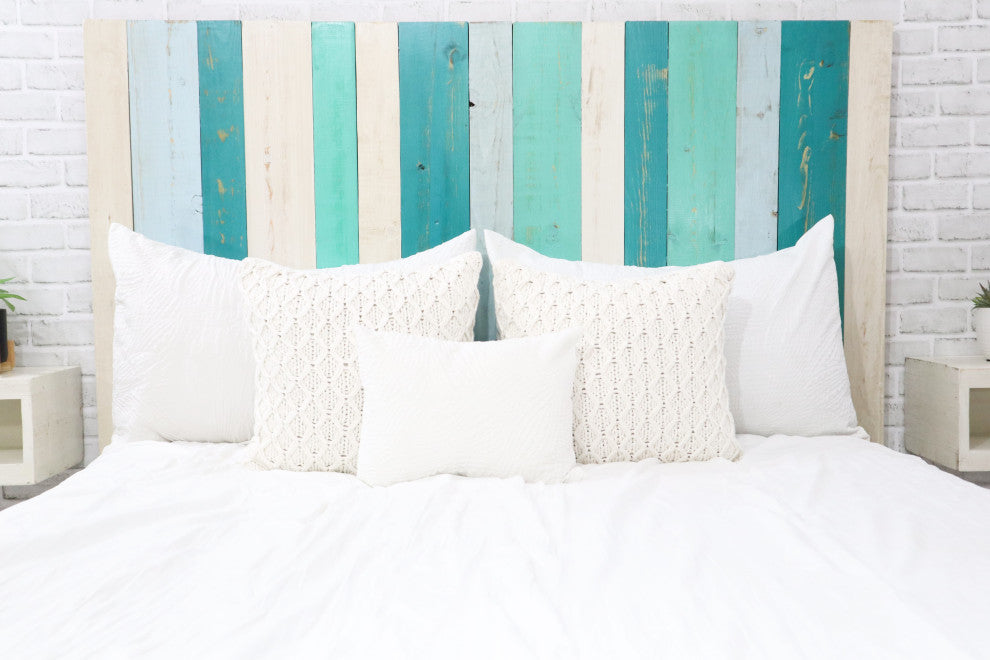 Handcrafted Headboard, Hanger Style, Serenity Mix, Queen