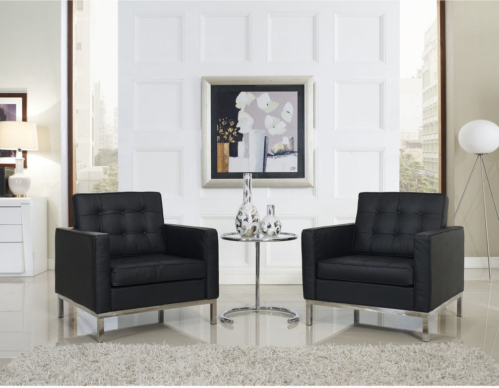 Modern Contemporary Living Room Sofa Set Black