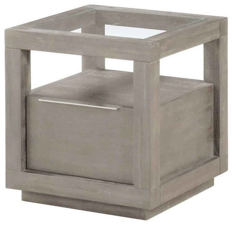 Modus Oxford One-Drawer End Table, Mineral