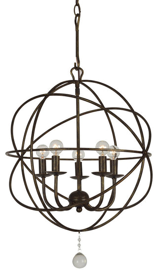 Solaris 5-Light Mini Chandelier, English Bronze